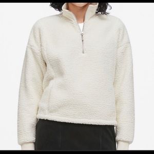 Banana Republic Quarter Zip Sherpa